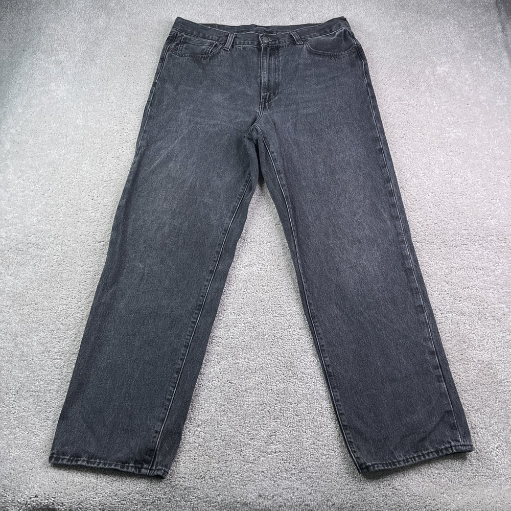 Levis Jeans Mens 33x32 Black Stay Loose Cotton Hemp Premium Denim Skater